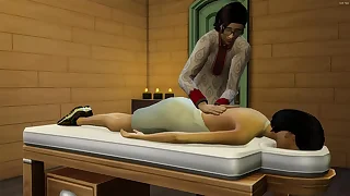 Asian step massages his after she visits him occurring &vert;&vert; Japanese and