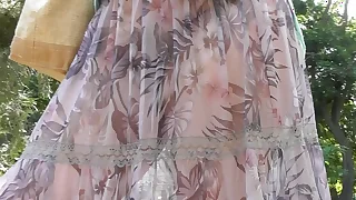 Hairy mature in perfect rags flashing